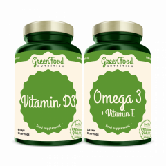 Omega 3 120 kapsułek + Vitamin D3 60 kapsułek