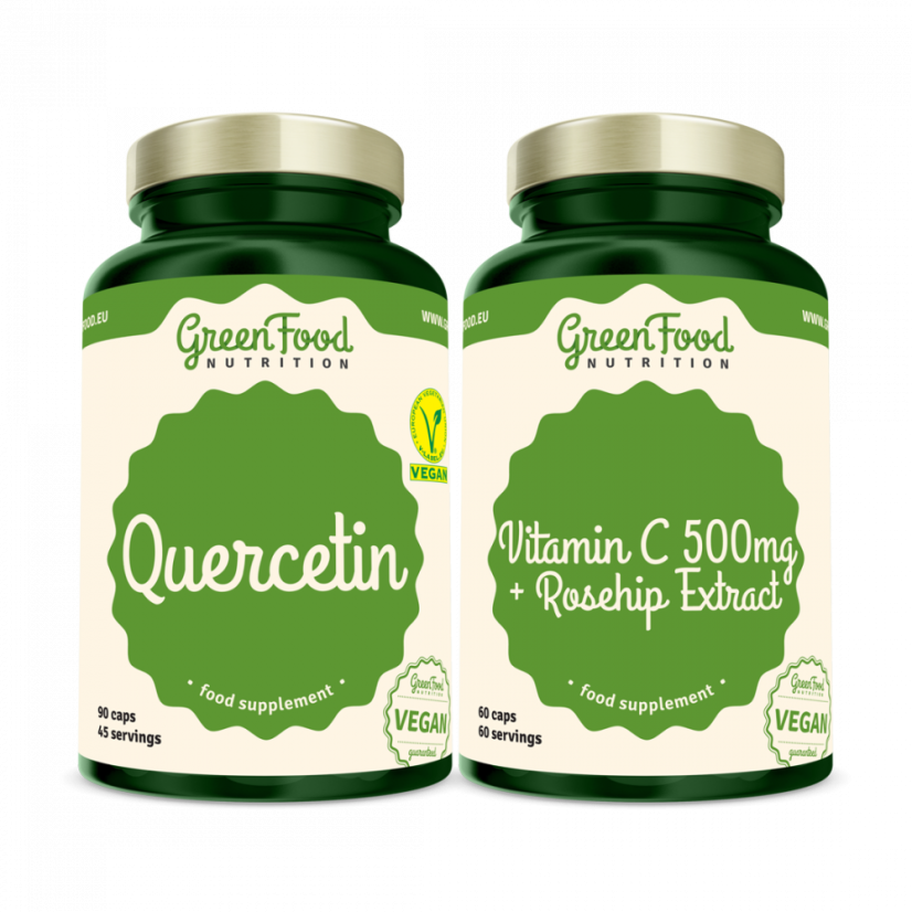 Kvercetin 90 kapsul + Vitamin C 500mg 60 kapsul