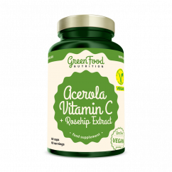Acerola Vitamin C + Ekstrakt šipka 60 kapsul